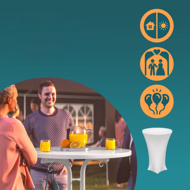 Barový stôl RAUL sklápateľný 110x80cm, biela