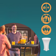 Barový stôl RAUL sklápateľný 110x80cm, šedá