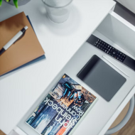 Set nočných stolíkov BIANCA, 2 ks, 41x39x28cm, biela