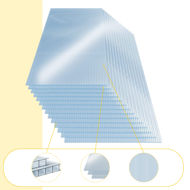 Dutinkový polykarbonát MARK 4mm, 60,5x121x0,4cm, 14ks, transparentná