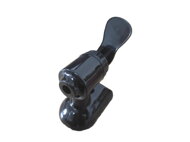 Čapovací kohútik k variču na víno COZY, 0,9cm, čierna