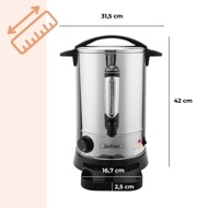 Varič na víno/čaj COZY - 6,8l, strieborná