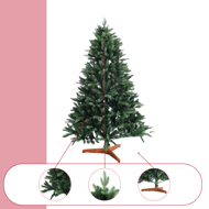 Umelý vianočný stromček FROST, 150cm, zelená