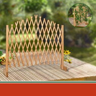 Drevená mriežka ROSEMARY na kvety, 200x107cm, prírodná hnedá