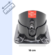 Solárna sprcha KARIBIK, 35 l, čierna/strieborná