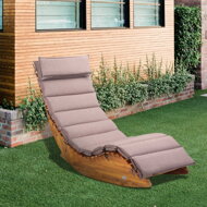 Hojdacie lehátko BALI, 155x60x93cm, prírodná hnedá