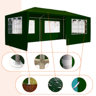 Párty stan NEAPOL, 3x6m, zelená