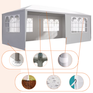 Párty stan NEAPOL, 3x6m, biela