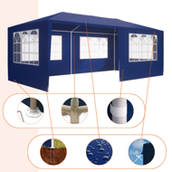 Párty stan NEAPOL, 3x6m, modrá