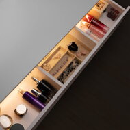 Toaletný stolík LUCIA s osvetlením 108x40x140cm, biela