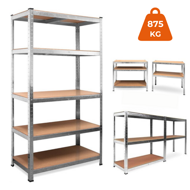 Regál s vysokou nosnosťou HEAVY, max. 875kg, 90x40x180cm, strieborná