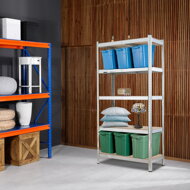 Regál s vysokou nosnosťou HEAVY, max. 875kg, 90x40x180cm, strieborná