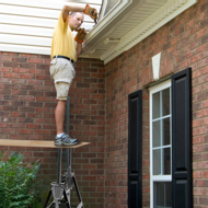 Teleskopické lešenárske kozy DANNY, sada 2 ks, max. 200 kg, 60 x 56 x 81-130cm, strieborná/čierna