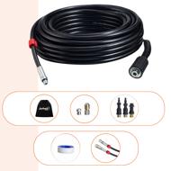 Súprava na čistenie potrubia Premium, 15 m, čierna