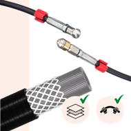 Súprava na čistenie potrubia Premium, 15 m, čierna