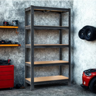 Regál s vysokou nosnosťou HEAVY, max. 875kg, 90x40x180cm, čierna