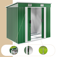 Záhradný domček na náradie L, 196x122x182cm,  zelená