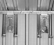 Záhradný domček na náradie L, 196x122x182cm,  zelená