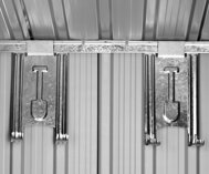 Záhradný domček na náradie L, 196x122x182cm,  antracitová