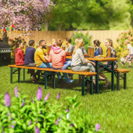 Pivný set MAXI sklápateľný, 220cm, prírodná hnedá