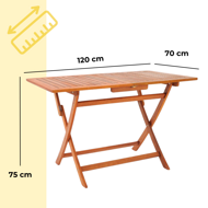 Sedacia súprava SYDNEY, 5-dielna, prírodné drevo