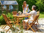 Sedacia súprava SYDNEY, 5-dielna, prírodné drevo