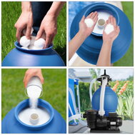 Piesková filtrácia k bazénu AQUA 15 900 l/h, modrá