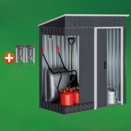 Záhradný domček na náradie M, 162x86x181cm, antracitová