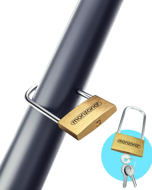 Sada sklopných parkovacích zábran ANTONIA, 2ks, 800x470x440mm, šedá