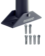 Sada sklopných parkovacích zábran ANTONIA, 2ks, 800x470x440mm, šedá