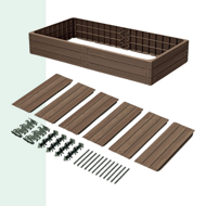 Vyvýšený záhon WOODY 149x75,6x25cm, hnedá