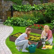 Vyvýšený záhon WOODY 149x75,6x25cm, hnedá