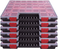 Plastový organizér NorB 16, 6 Kusov, 39,9x30,3x5cm čierna/transparentná