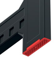 Podstavec, stavebná koza TITAN, sada 2 ks,  58x5x79cm, čierna/červená