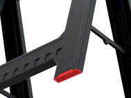 Podstavec, stavebná koza TITAN, sada 2 ks,  58x5x79cm, čierna/červená