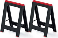 Podstavec, stavebná koza TITAN, sada 2 ks,  58x5x79cm, čierna/červená