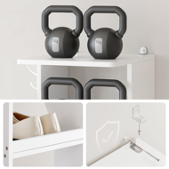 Botník CINDY, 6 úrovní, 30x26,4x110,4cm, biela