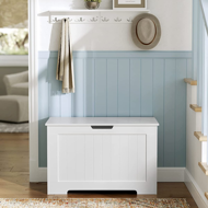 Truhlica s úložným priestorom GRETA, 76x48x40cm, biela