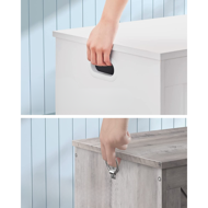 Truhlica s úložným priestorom GRETA, 76x48x40cm, biela