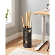 Kovový stojan na dáždniky ANABEL, 17x41cm, čierna