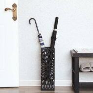 Kovový stojan na dáždniky FLORE, 15,5x15,5x49cm, čierna