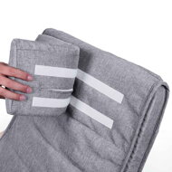 Hojdacie kreslo, leňoška SWING nosnosť 150kg, 67x115x91cm, sivá