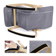 Hojdacie kreslo, leňoška SWING nosnosť 150kg, 67x115x91cm, sivá