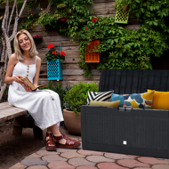 Odkladací box RATO, 310l, 119x48x60cm, antracitová