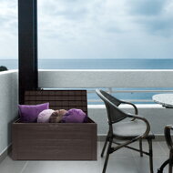 Úložný box WOODEBOX - 280L, 120x46x57cm, tmavo hnedá