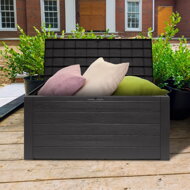 Úložný box WOODEBOX - 280L, 120x46x57cm, antracitová