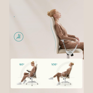 Kancelárska stolička DINA, max.120kg, béžová/biela