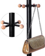 Stojanový vešiak SAMUEL 49x176cm, čierna