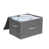 Úložné boxy ELVIS, 3ks, 40x30x25cm, šedá