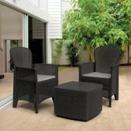 Záhradný set TREE, 3-dielny, antracitová